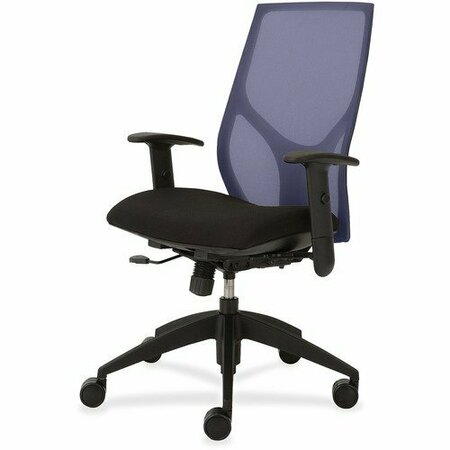 9TO5 SEATING Task Chair, Synchro, Hgt-adj T-Arms, 25inx26inx39in-46in, BE/Onyx NTF1460Y1A8M601